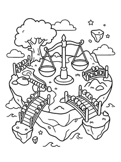 Colouring page preview: Number Planet