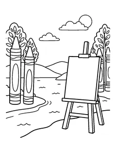 Colouring page preview: Art Cove